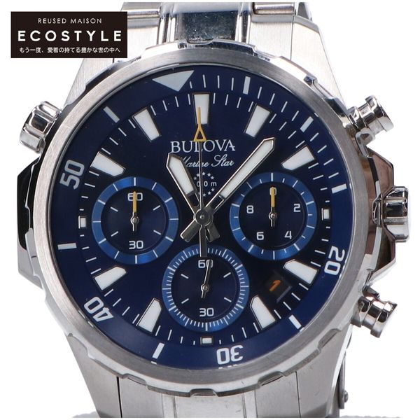 BULOVA [Good Condition] 96B256 Marine Star Chronograph Quartz ...