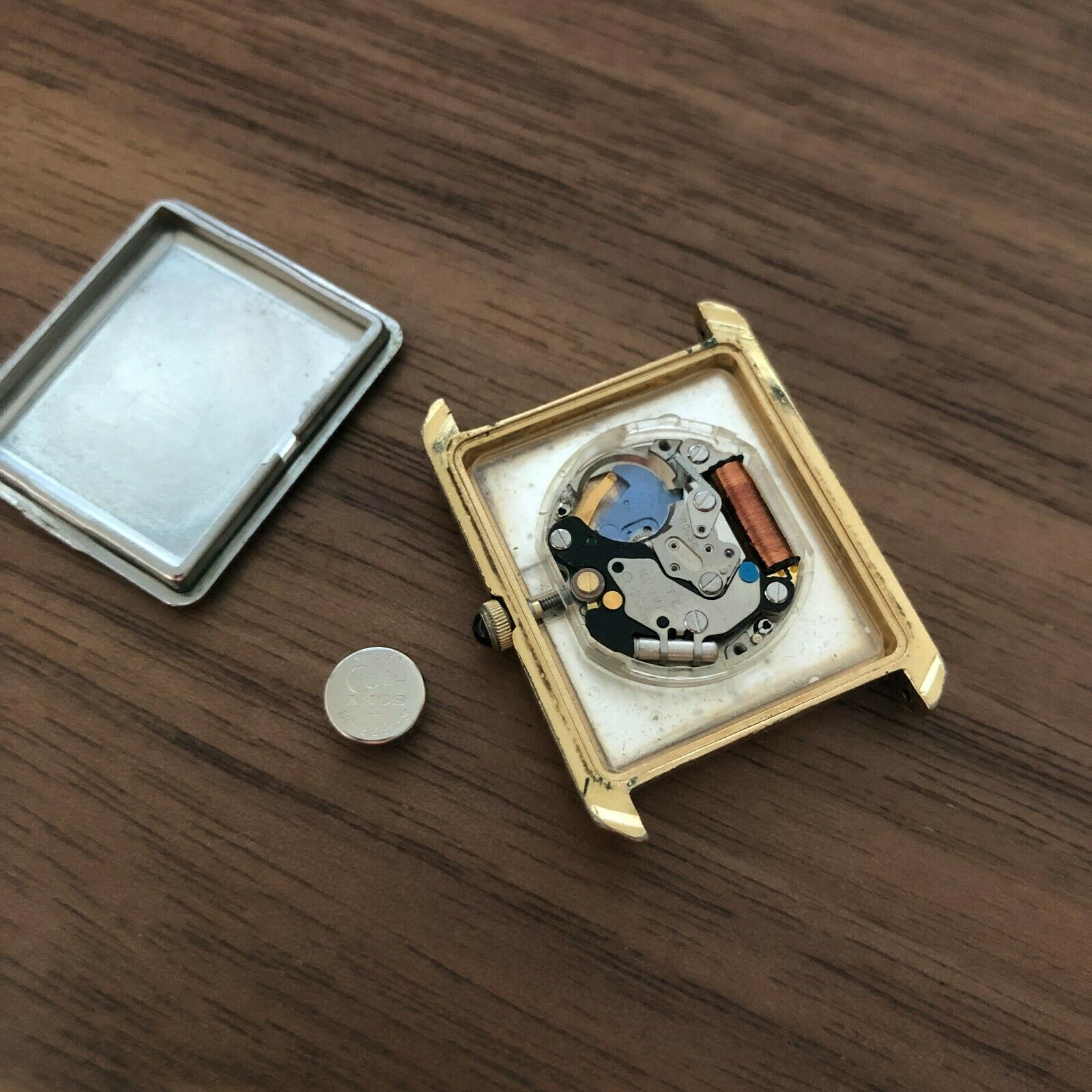 SEIKO Tank 2620-5580 26mm Daini Seikosha 1980 RARE Vintage