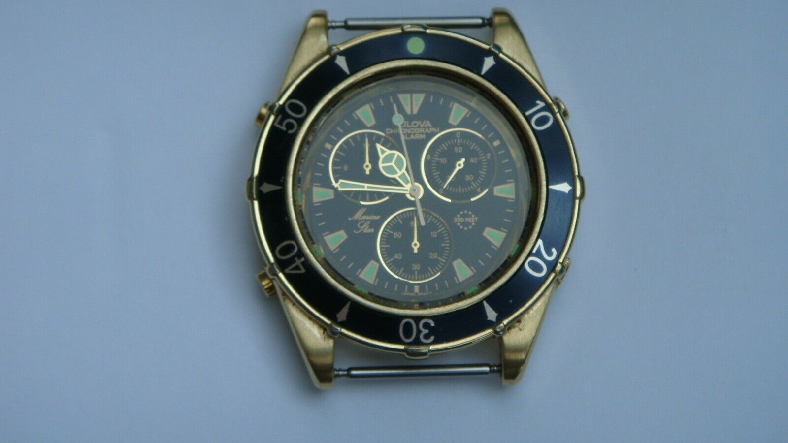 BULOVA T1 CHRONOGRAPH ALARM MARINE STAR 330 FEET WRIST WATCH WatchCharts Marketplace