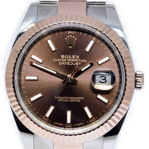 rolex chocolate dial datejust