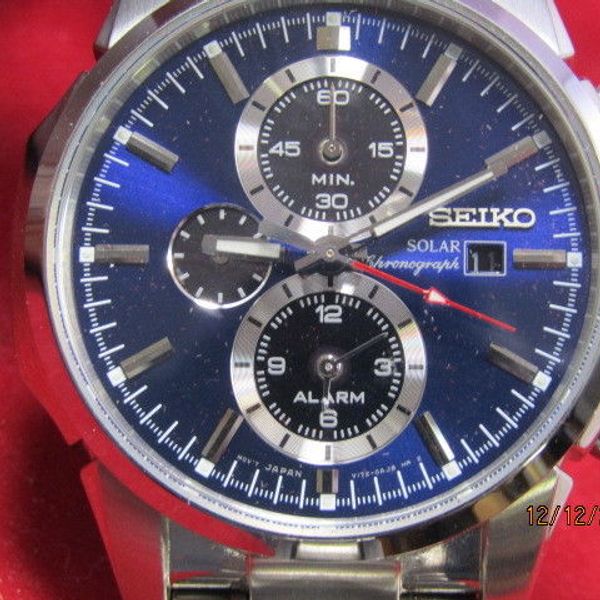 Seiko Analogue Quartz Solar Alarm Chronograph Cal. V172 (17) WatchCharts