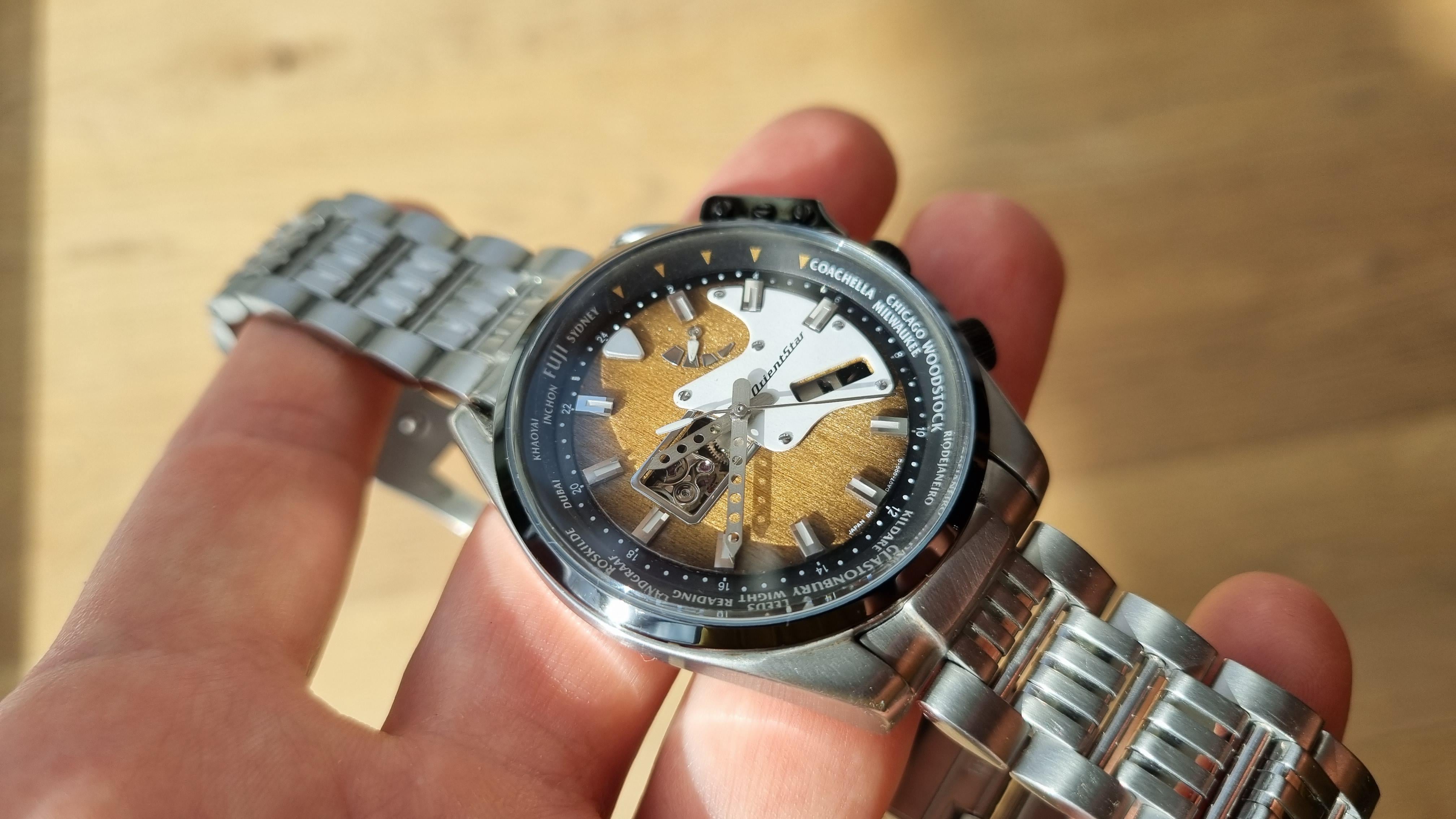 WTS] Orient Star Retro Future Guitar WZ0191DA wooden dial $499