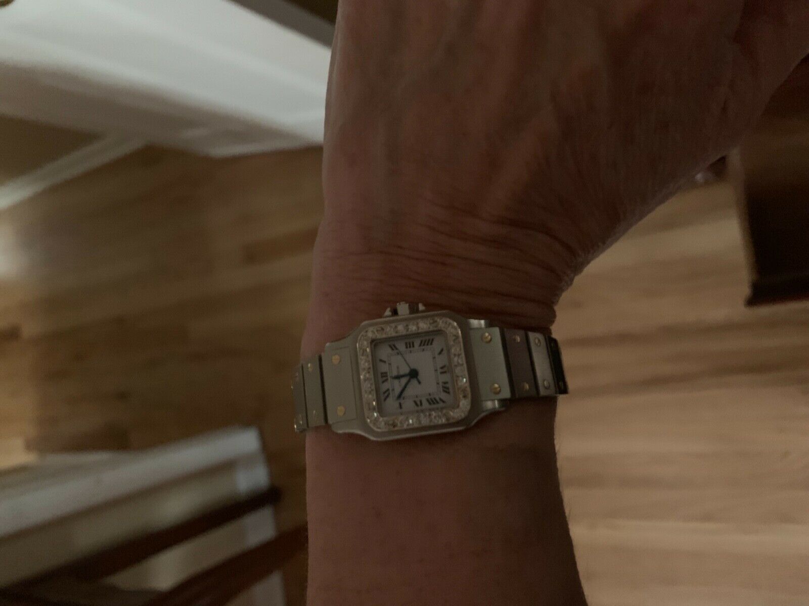 Cartier santos 2024 29mm on wrist