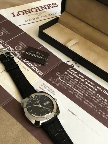 LONGINES ADMIRAL VACUUM Automatico RARE Garanzia Blanck BOX Tag