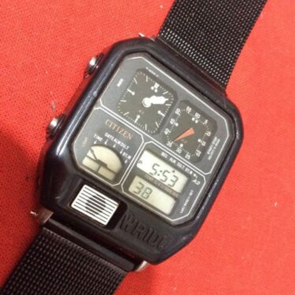 Vintage Citizen Ana Digi Temp 8982 085264 Robot Digital Functions