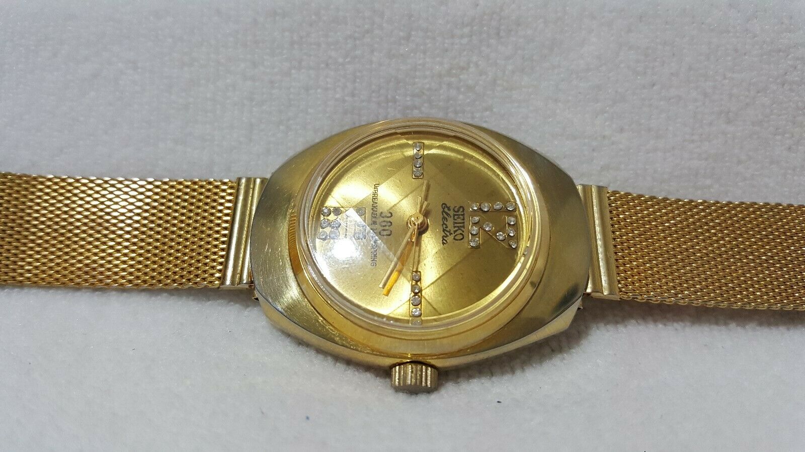 Seiko Electra Vintage 360 Unbreakable Mainspring Gold Tone With