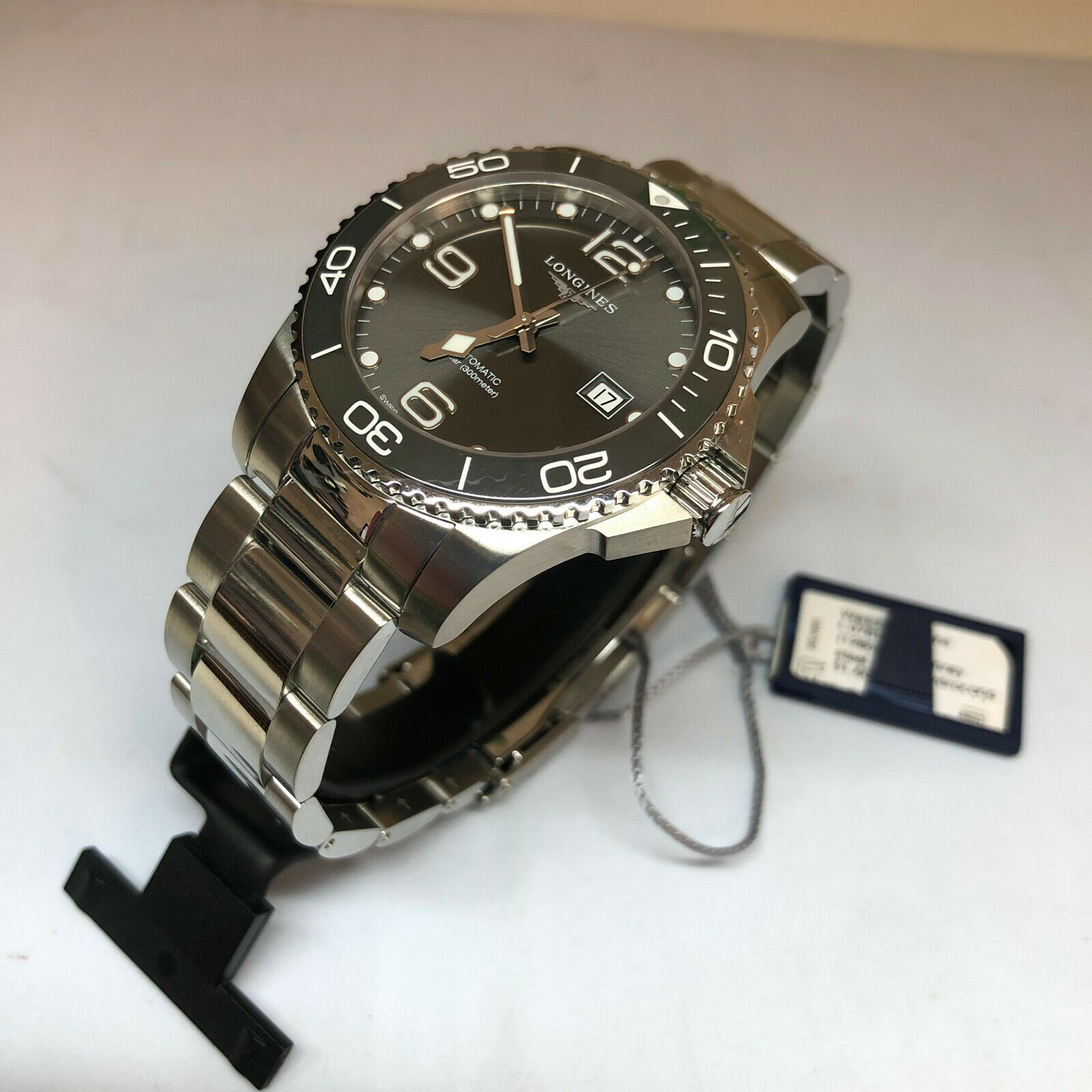 Longines Hydroconquest Ceramic Bezel 41mm Grey Steel Rubber Watch L37814766  New | WatchCharts