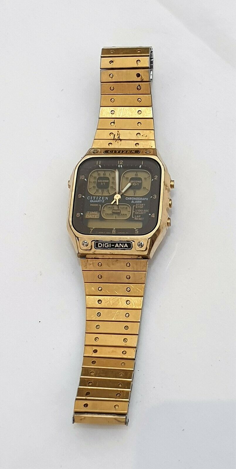 Vintage Citizen Digi Ana 30-0225 Alarm Chronograph 1982 - Parts or