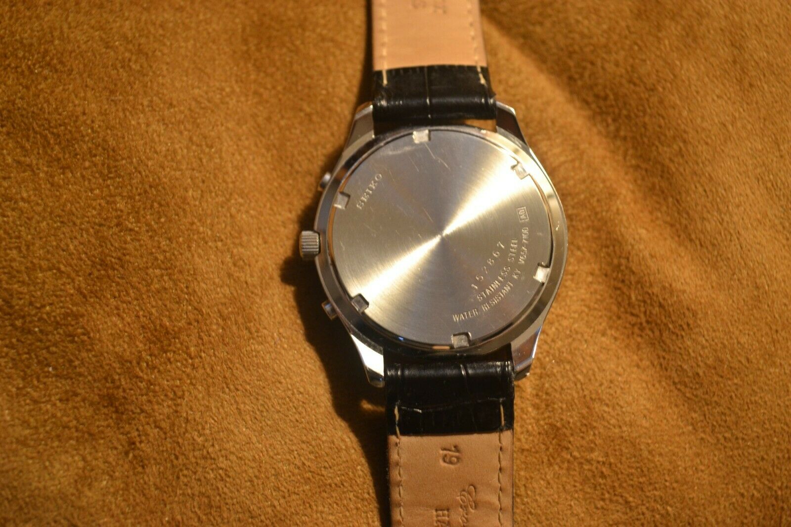 Seiko chronograph V657-7198 quartz panda dial vintage rare