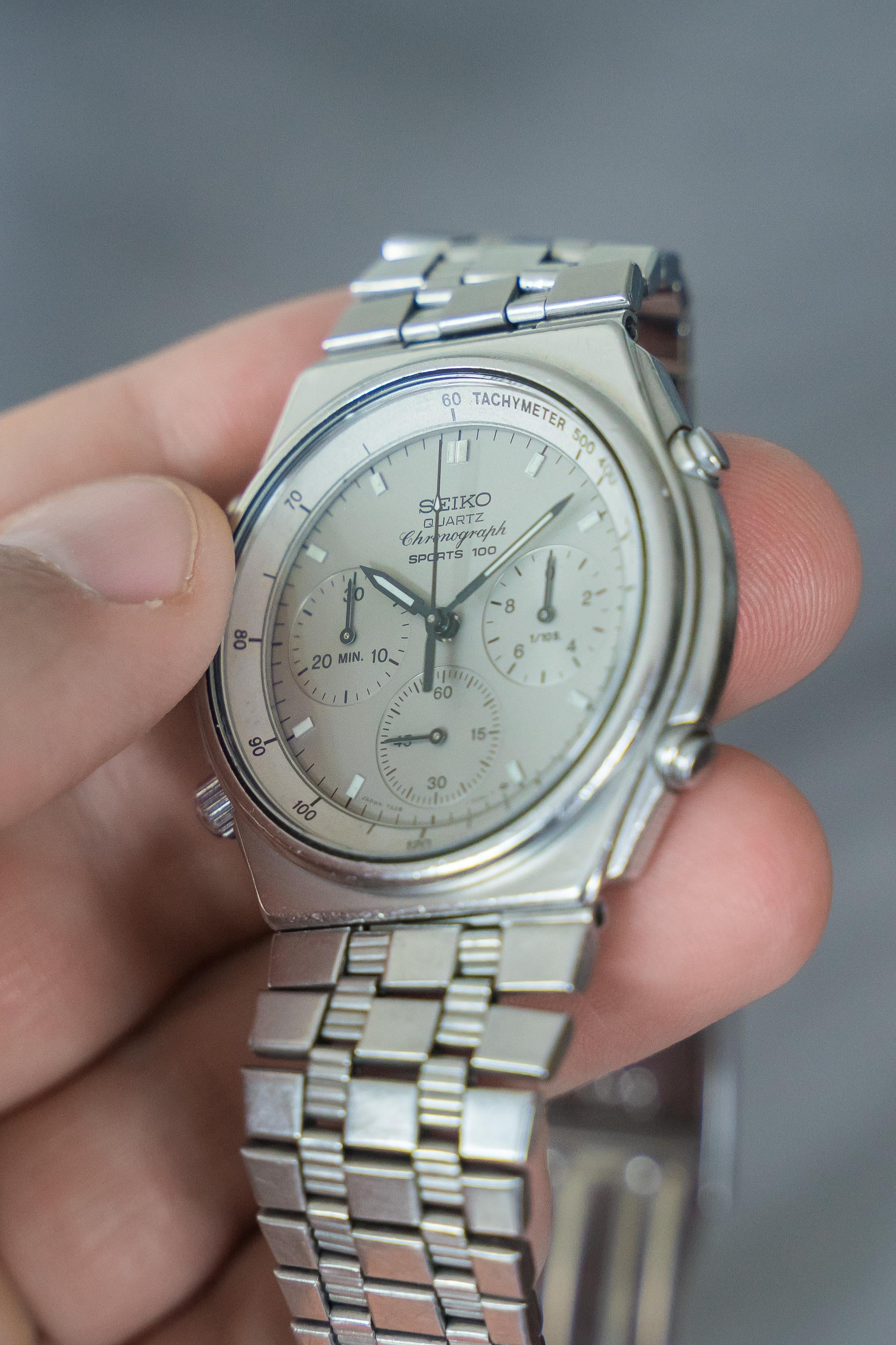 WTS WW 1983 Seiko 7A28 7079 Quartz Chronograph 100 Grey Ghost