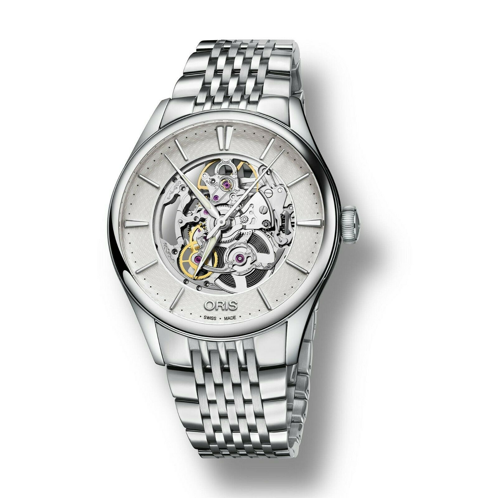 Oris Artelier Skeleton Dial Automatic Men s Steel Watch 01 734