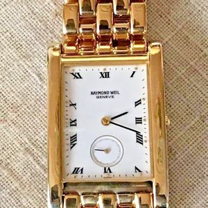 RAYMOND WEIL 9826 Men's Quartz Bracelet watch 18K Gold Electro