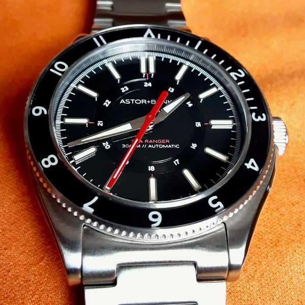 Astor + Banks Sea Ranger Black Dial 40mm Swiss Sellita SW200 ...