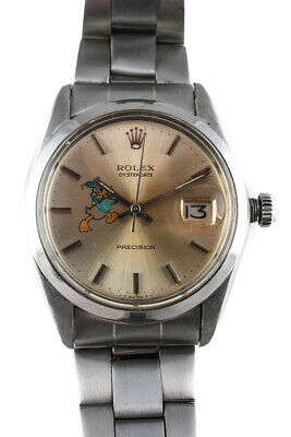 Rolex Stainless Steel Hand Painted Donald Duck Dial Oyster