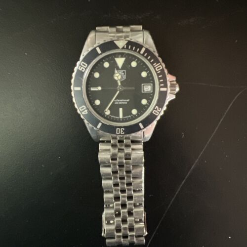 TAG HEUER 1000 PROFESSIONAL 980. 013N Watch Is Navy Battery