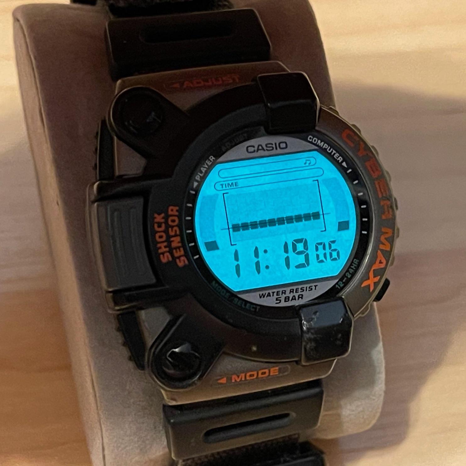 WTS] Casio Cyber Max JG-300 Punch Force Game Rare Vintage Cybermax Japan  Only Model Digital Watch | WatchCharts Marketplace