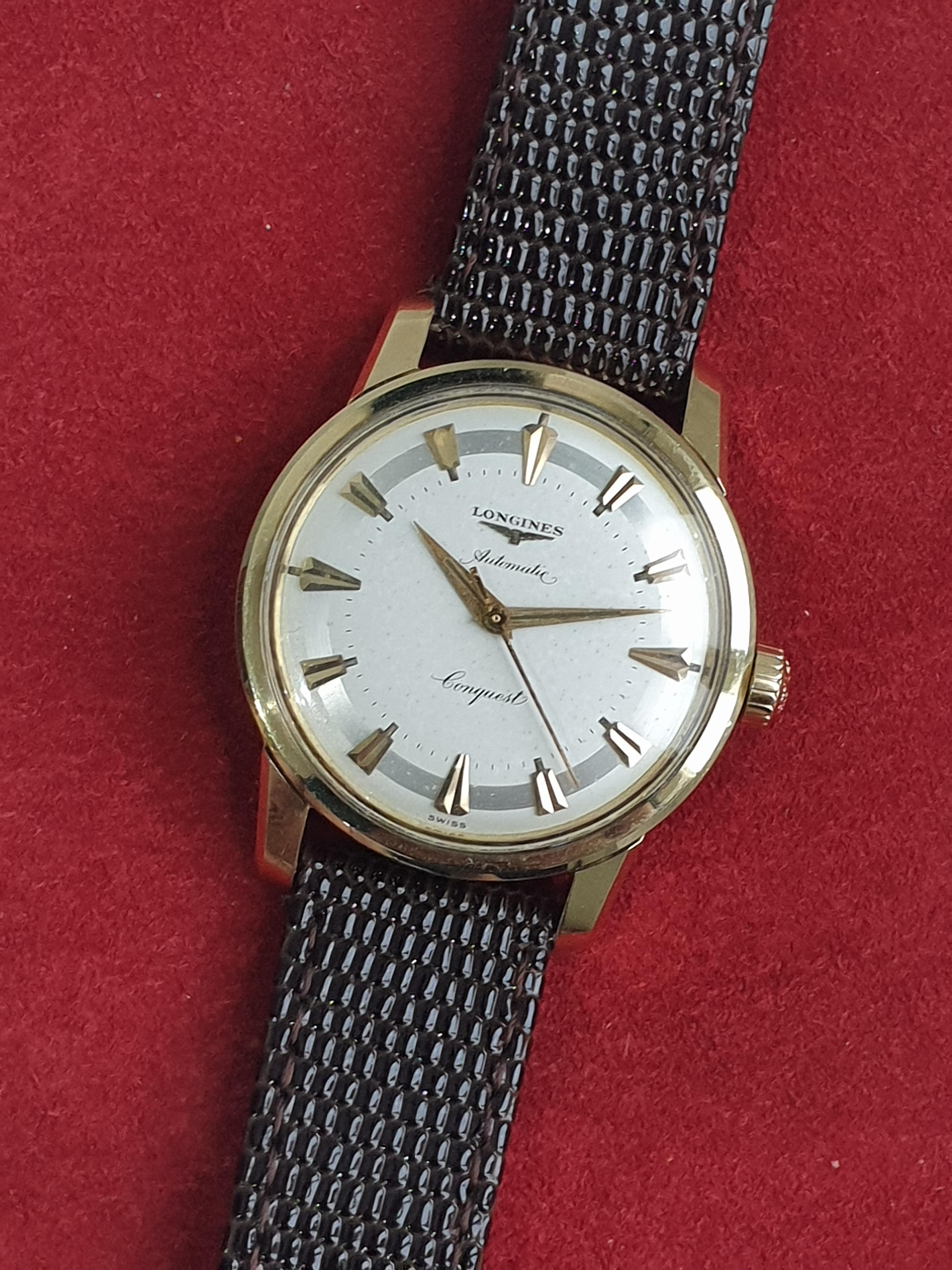 WTS Vintage Longines Conquest 1957 ref 9002 Automatic Gold Capped