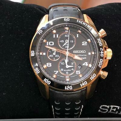 Seiko sportura clearance chronograph rose gold