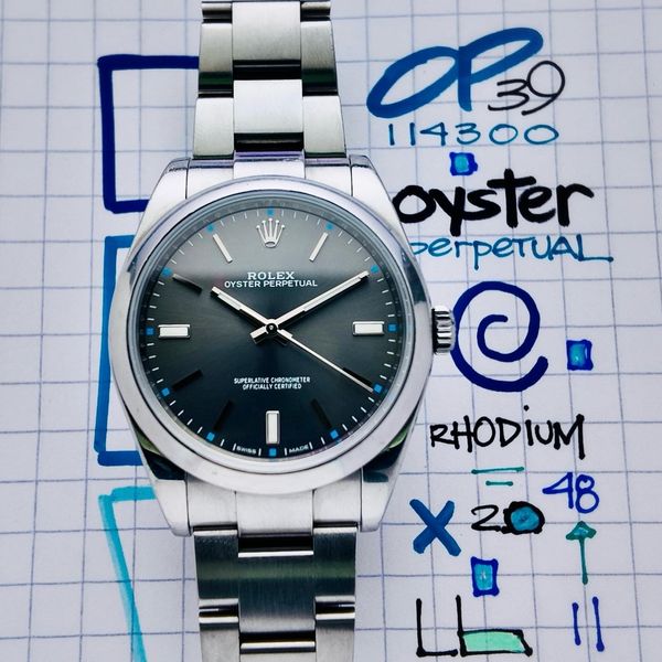 [WTS] Rolex OP39 Oyster Perpetual Rhodium ref. 114300 | WatchCharts ...