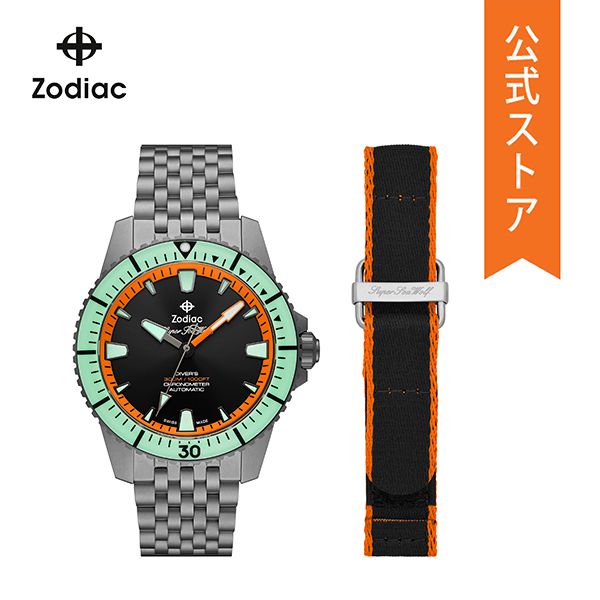 Zodiac Watch Analogue Automatic Men's Gray Titanium PRODIVER ZO3550