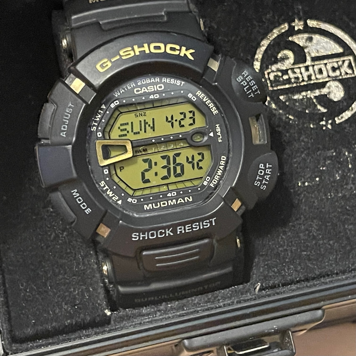 【美品】G-SHOCK MUDMAN 3281 Casio G-Shock G-9300GB M 3281 Quartz World Time Mudman Men's