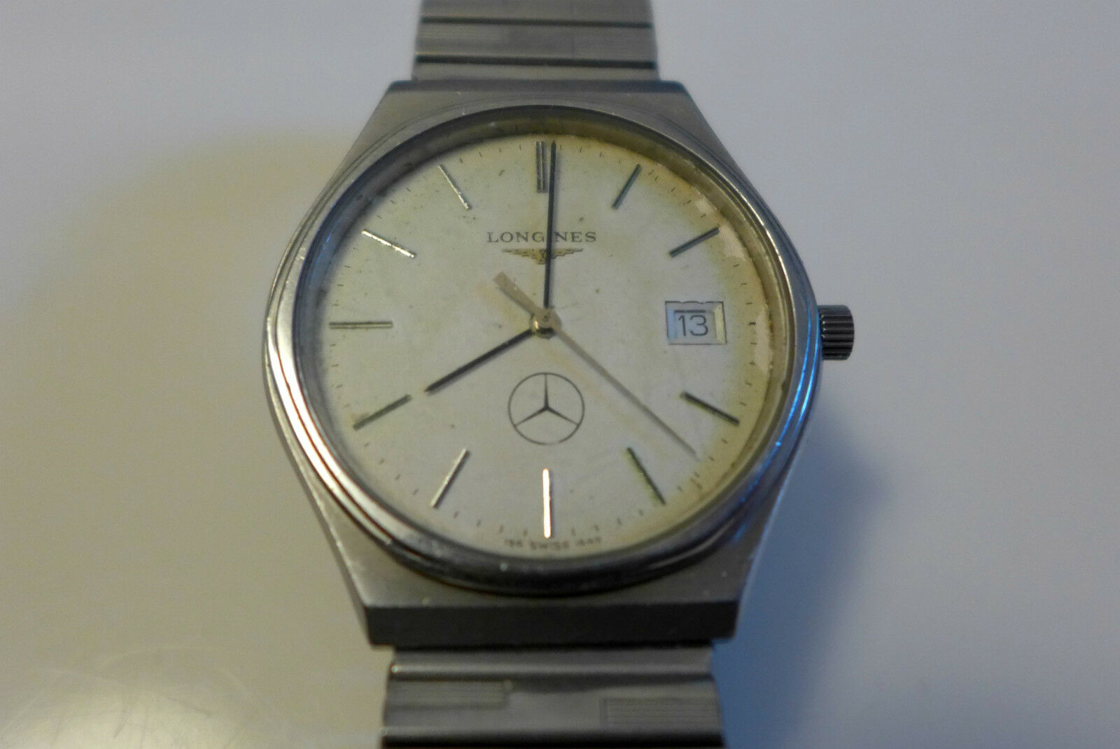 Extremely rare vintage Longines watch custom made for Mercedes