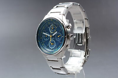 Exc+5 ] SEIKO Chronograph Criteria Light Blue Dial 38mm Watch 7T34-0AA0  JAPAN | WatchCharts Marketplace