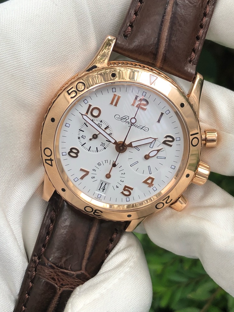 FS Breguet Type XX Transatlantique 18k Rose Gold Chronograph