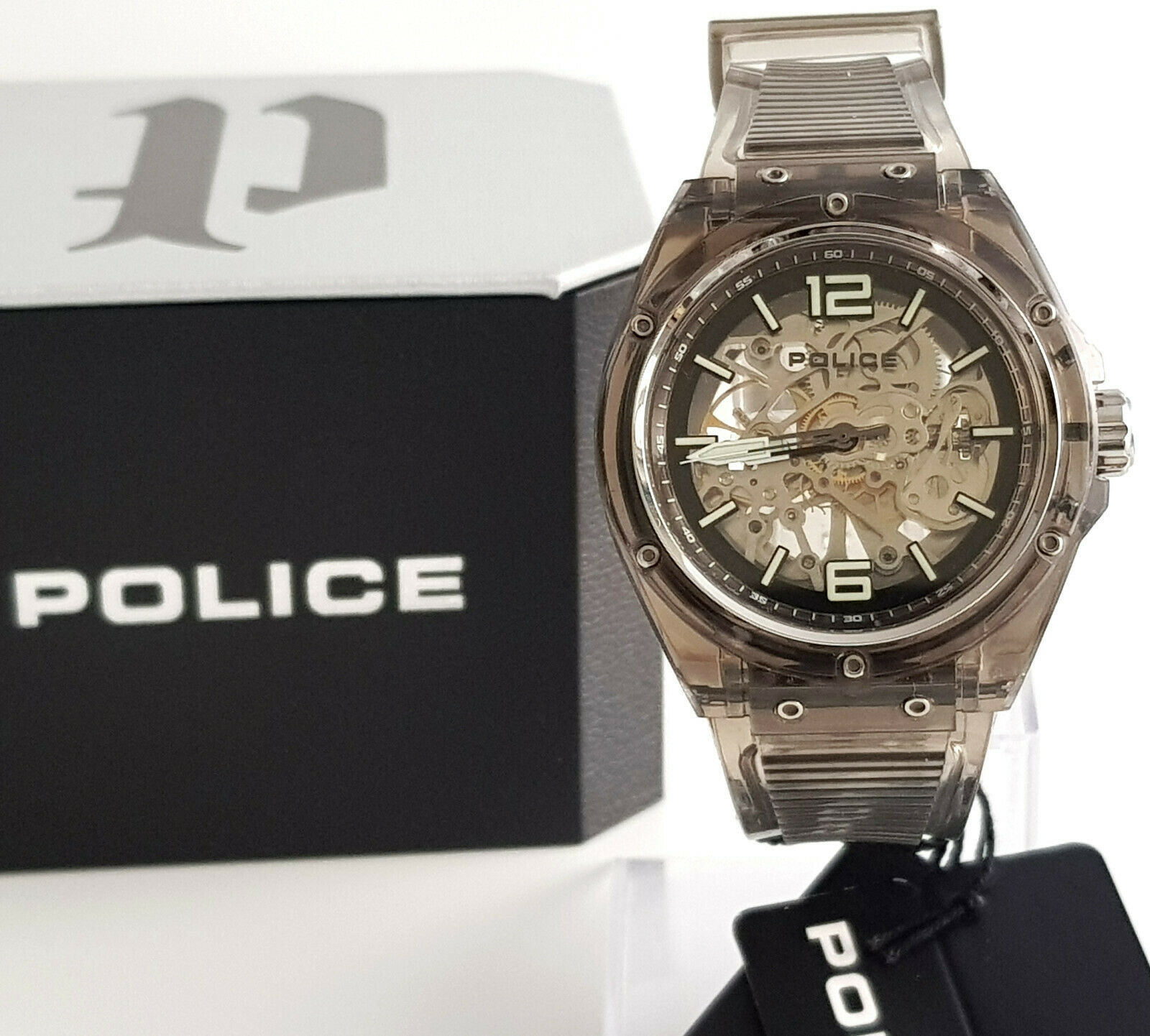 Police translucent watch best sale