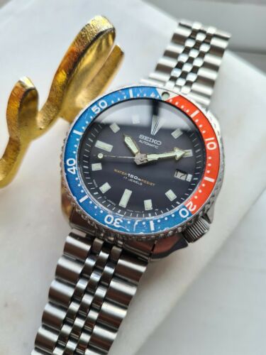 VINTAGE SEIKO 1993 PEPSI DIVER 7002-700J AUTO JUBILEE BRACELET ORIGINAL  SDS003 | WatchCharts