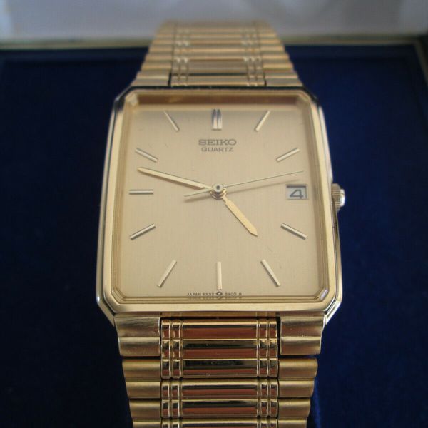 RARE NEW OLD STOCK VINTAGE SEIKO MEN'S WRIST WATCH 6532-5270 GOLD PLATED  BOXED | WatchCharts