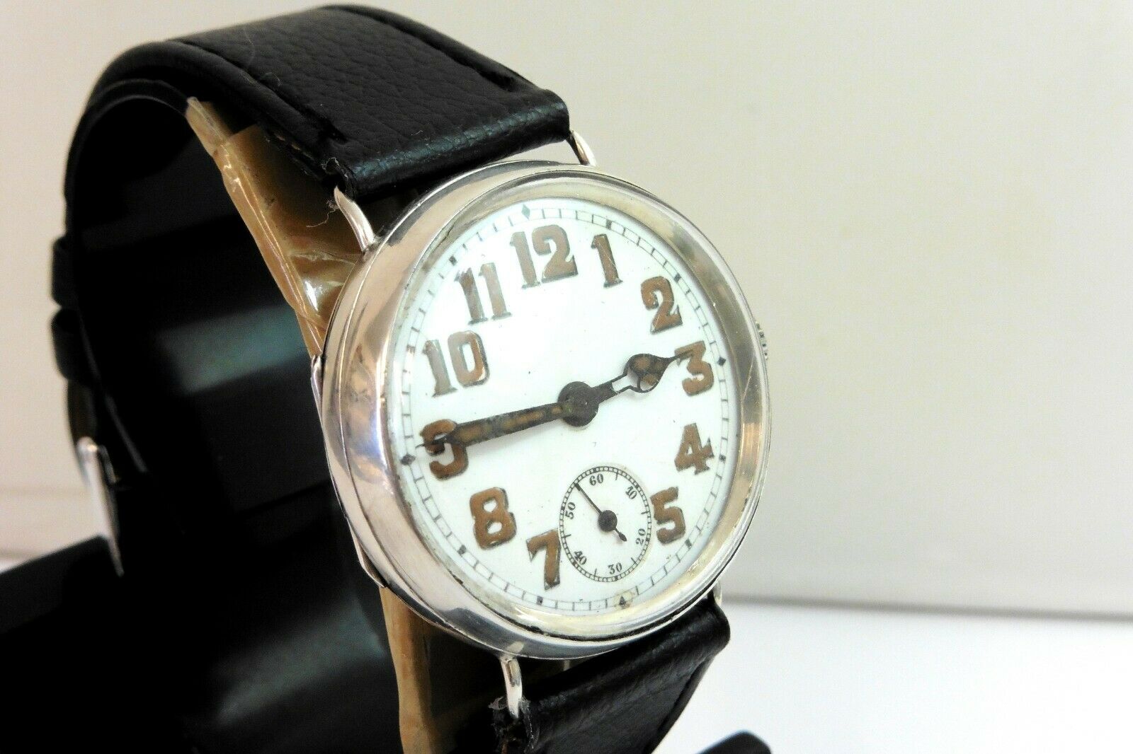 1915 1st WORLD WAR W D MARCONI ROLEX OFFICERS WATCH GOOD CONDITION