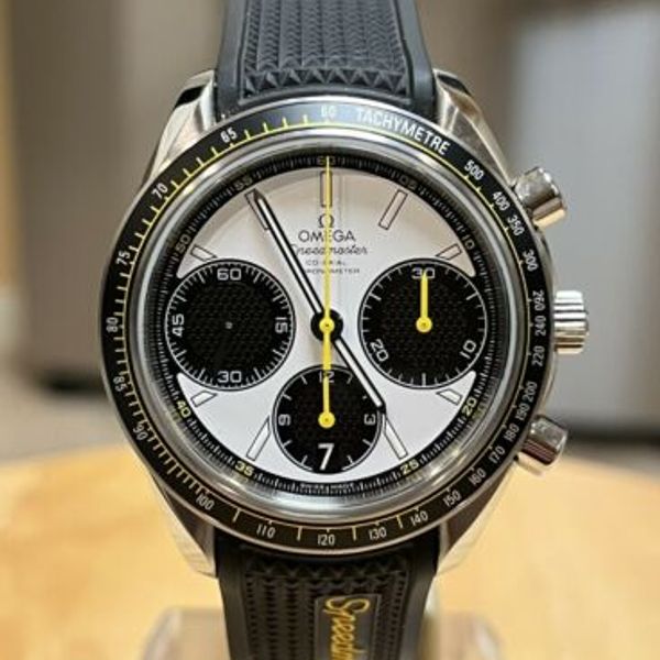 Omega Speedmaster Racing Chronograph White Panda Dial 40mm Watch w ...