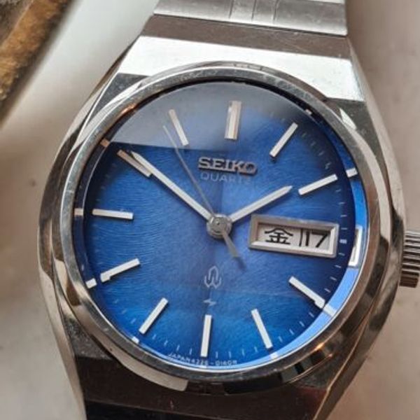 Vintage 1978 BLUE, SEIKO QUARTZ, 4326-0100, Ladies Watch