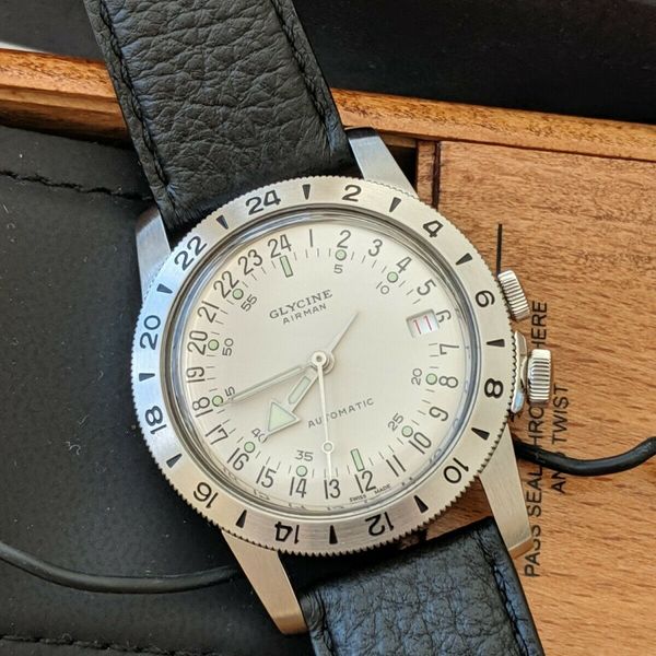 Glycine Airman No.1 Purist – Orologio Da Uomo Con Quadrante 24 Ore, Icona Dell'Aviazione - 2