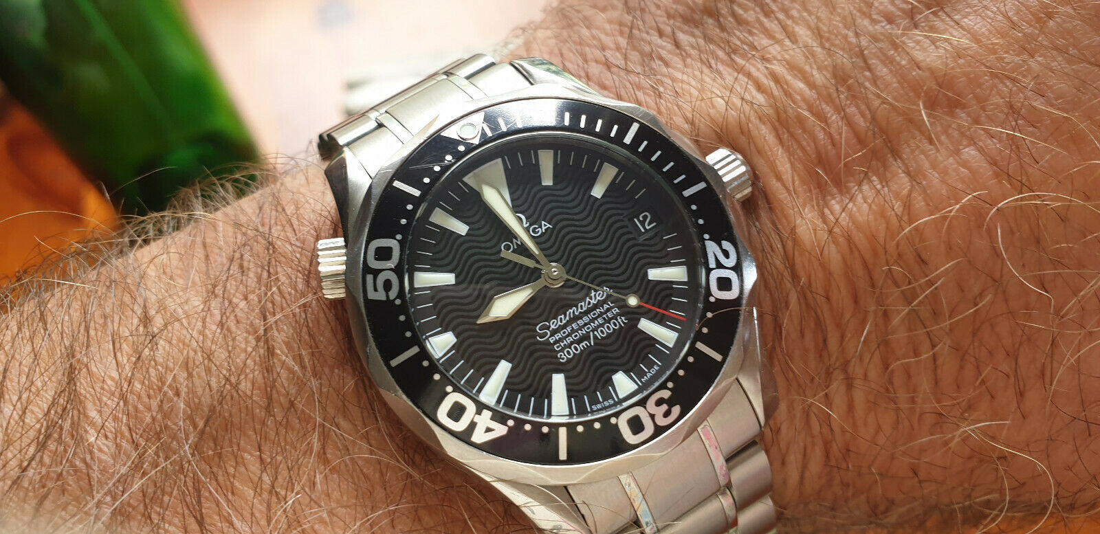 激安店舗 Omega Midsize Seamaster Chronometer Automatic Professional リール