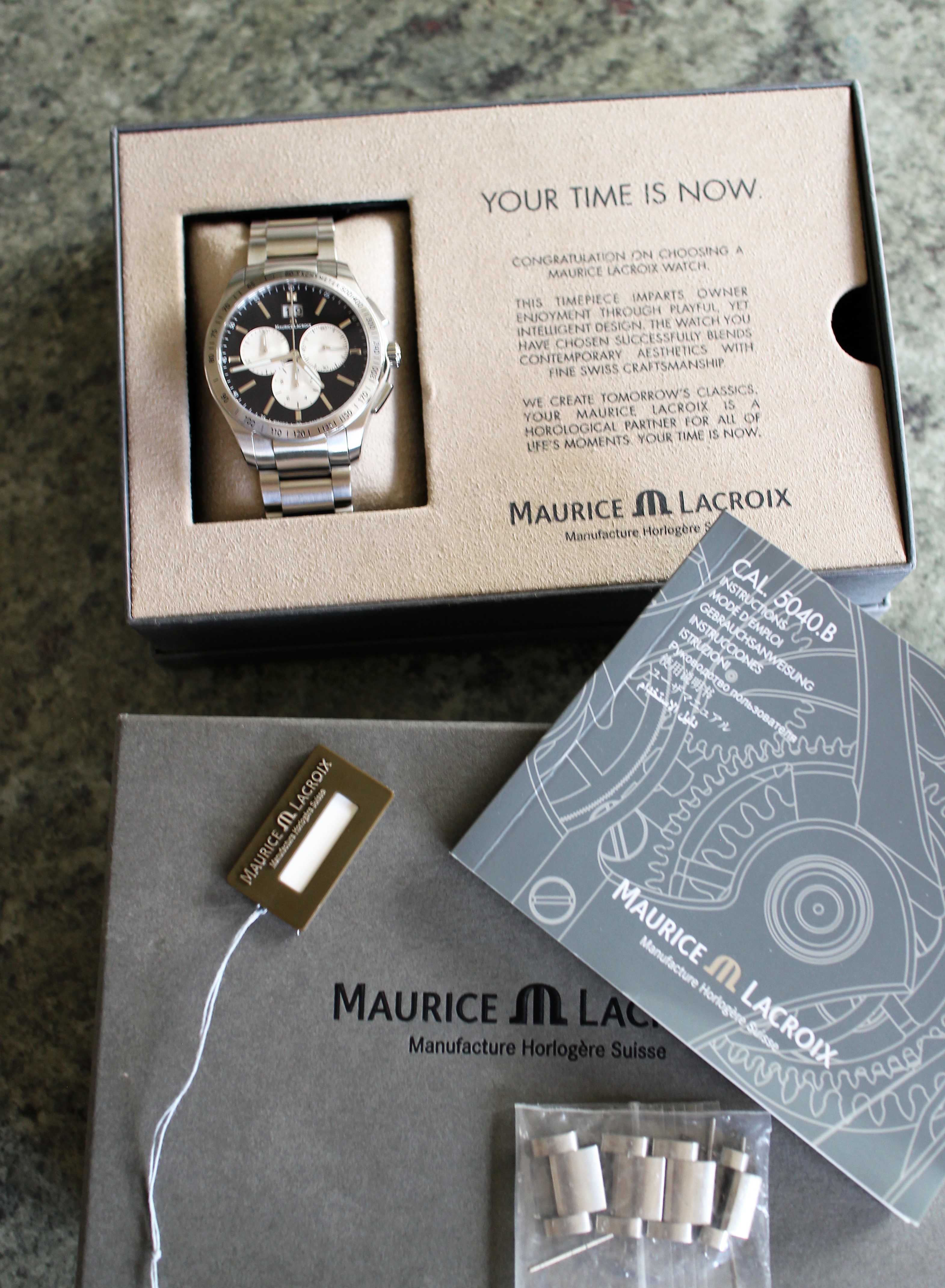 FS Maurice Lacroix Miros panda chronograph WatchCharts Marketplace