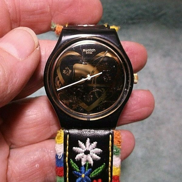 Vintage Swatch Swiss Cow Bell Wristwatch Water Resistant New Battery WatchCharts Marketplace