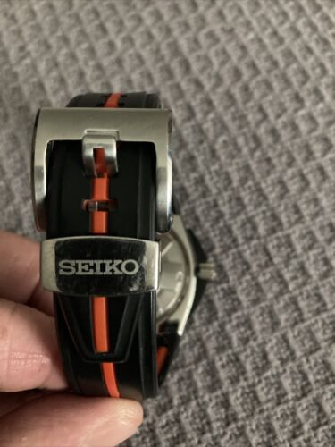 Seiko Sportura SRK025 Rally Rubber Strap Men's Watch Gorgeous