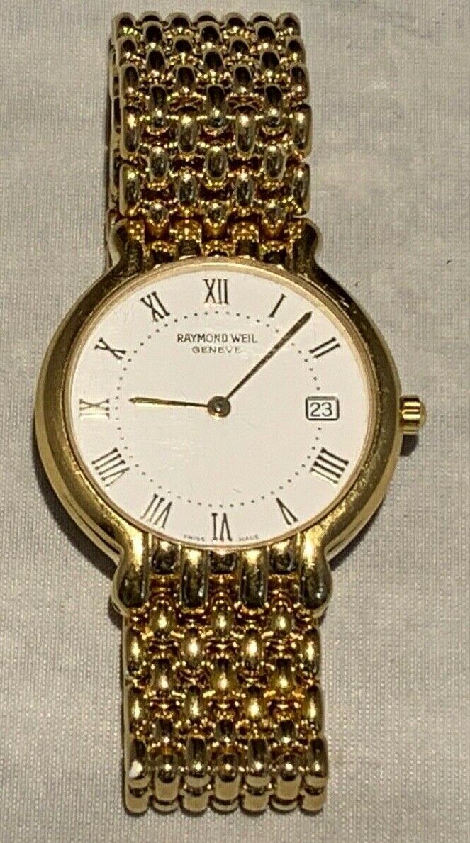 RAYMOND WEIL GOLD TONE ESTATE MENS DRESS