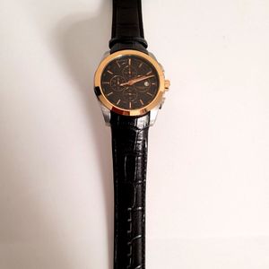 BERNY Orologio Uomo Cronografo Con Tachimetro, Quarzo, Acciaio E Vetro Zaffiro, Impermeabile 3ATM