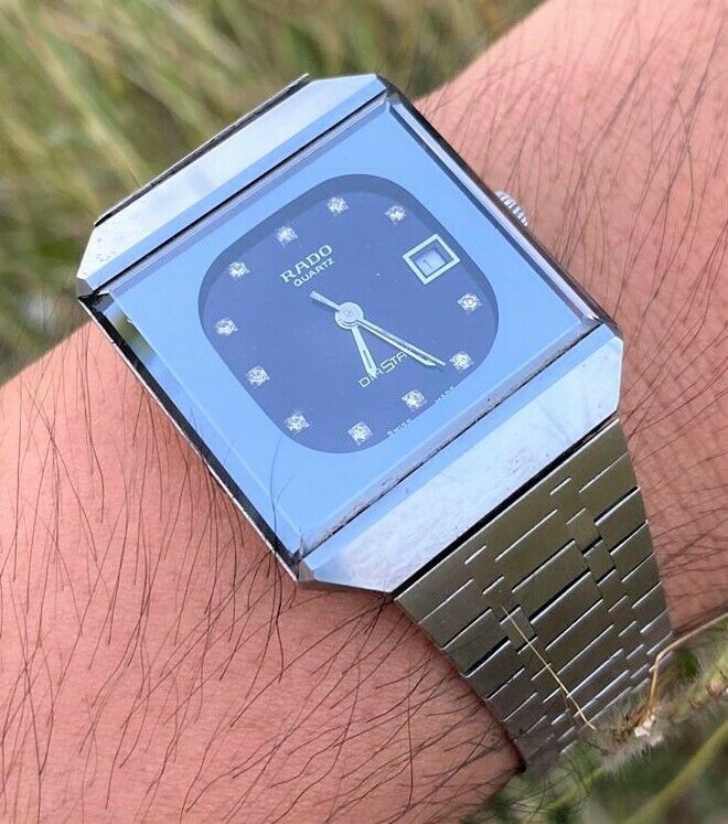 RADO DIASTAR 711.0067.3.N GENTS DIAMOND ACCENT STAINLESS STEEL