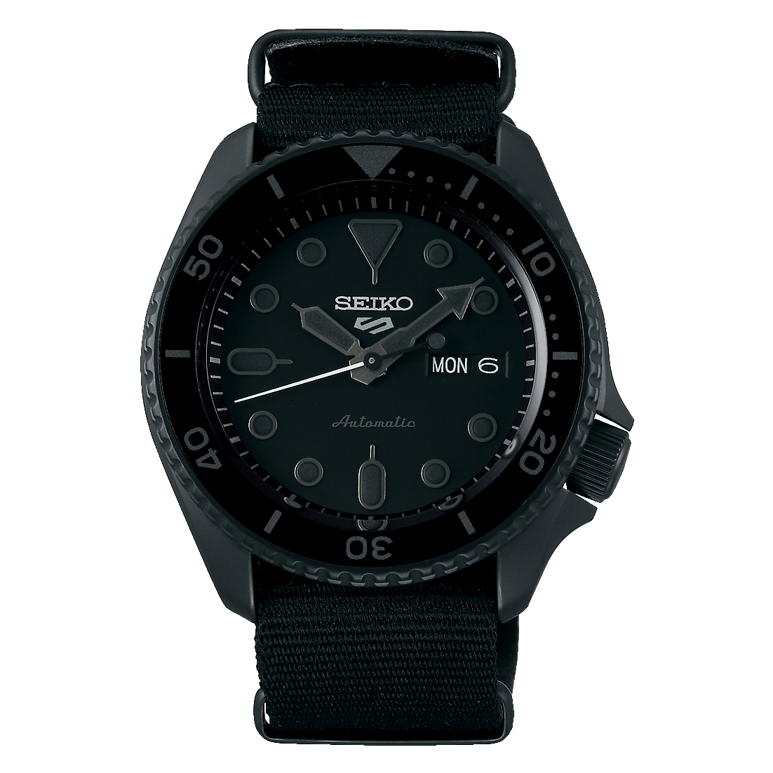 seiko 5 sports black dial