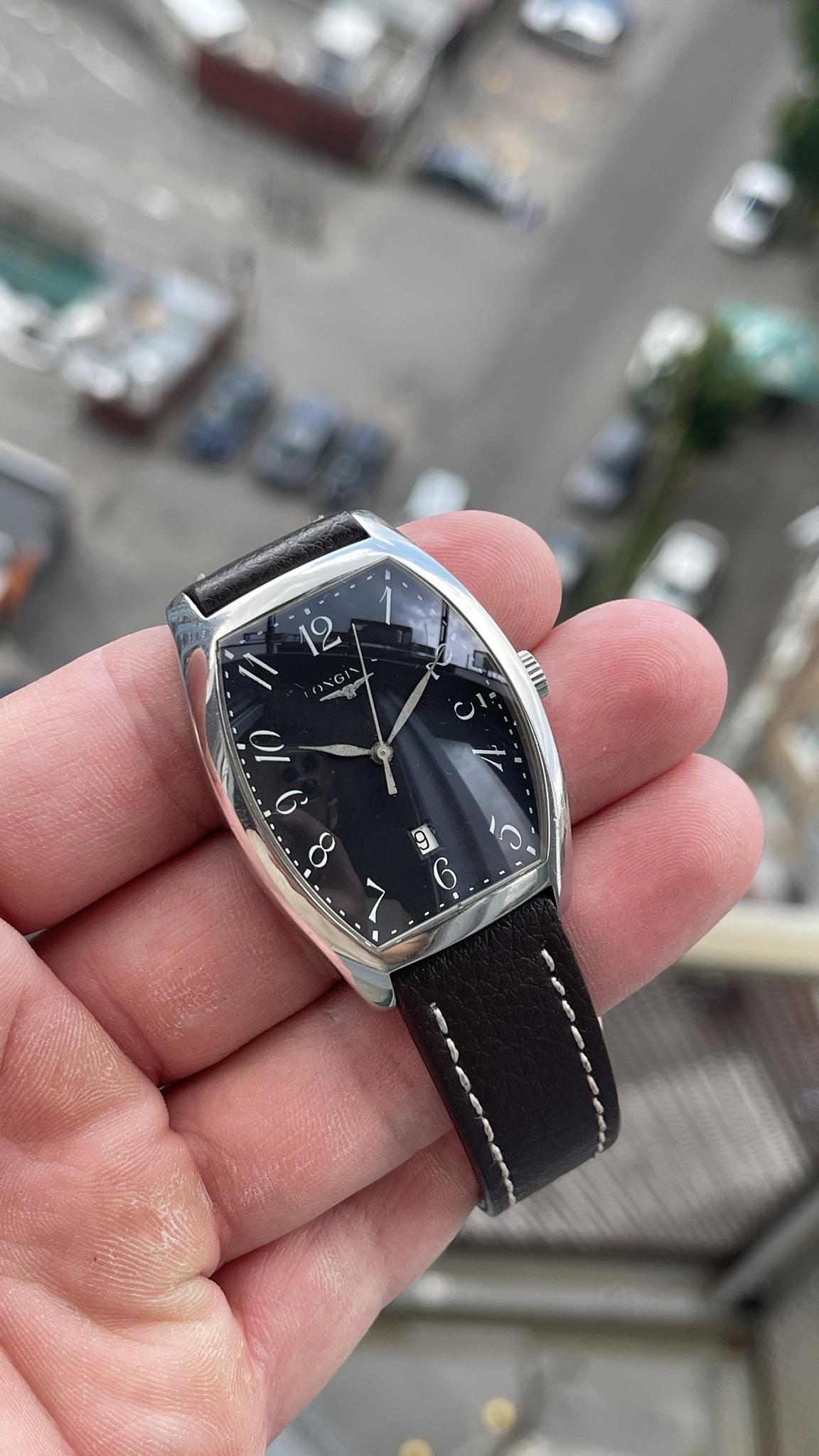 WTS Longings Evidenza Black Dial Quartz L2.655.4 ONLY 150