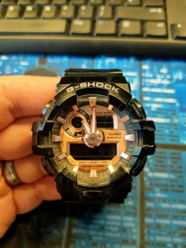 Casio G Shock 5522 GA 700MMC Black Rose Gold WatchCharts