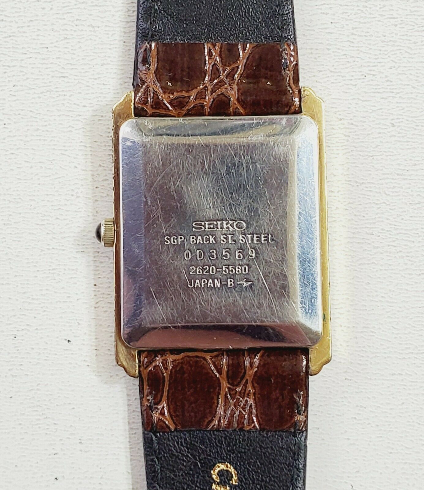 Ultra RARE Men's Vintage 1980's Gold Plated Watch SEIKO