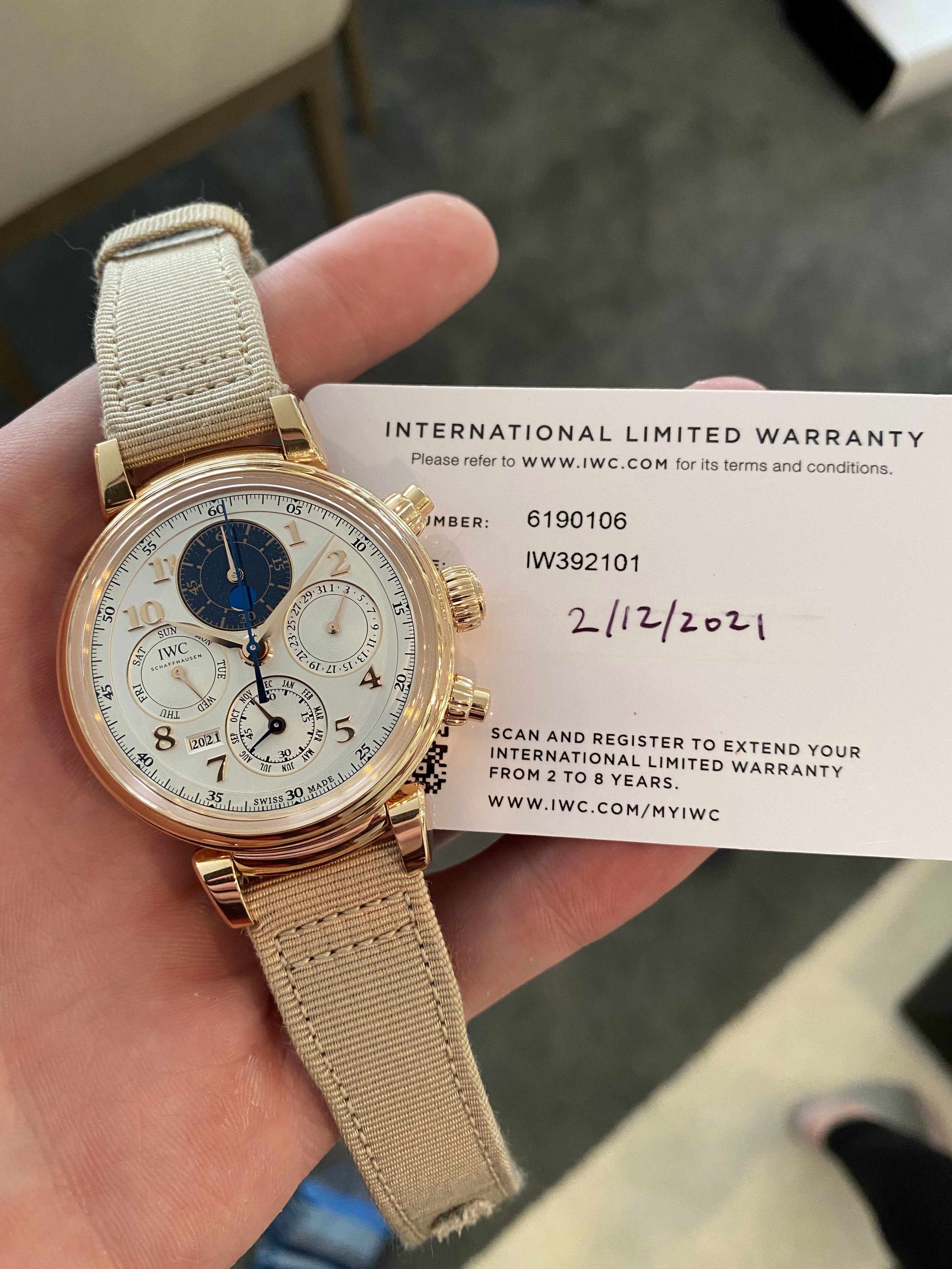 27 000 USD FS IWC Da Vinci Perpetual Calendar Chronograph