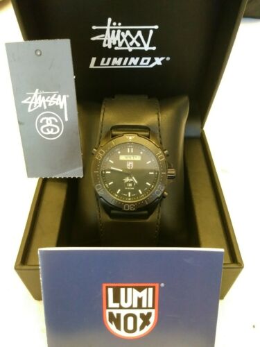 STUSSY LUMINOX Wrist Watch 25th Anniversary Limited Edition!!Rare