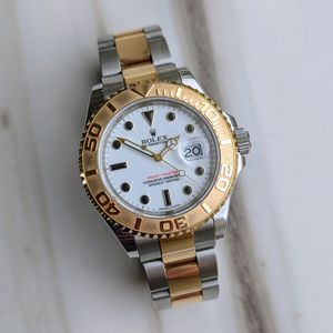 Rolex Yacht-Master 18k two tone ref 16623 MOP Ruby dial Mother of