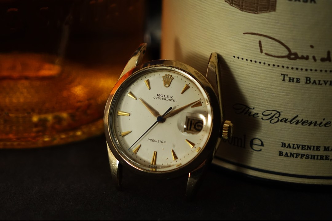 Rolex oysterdate precision gold sale